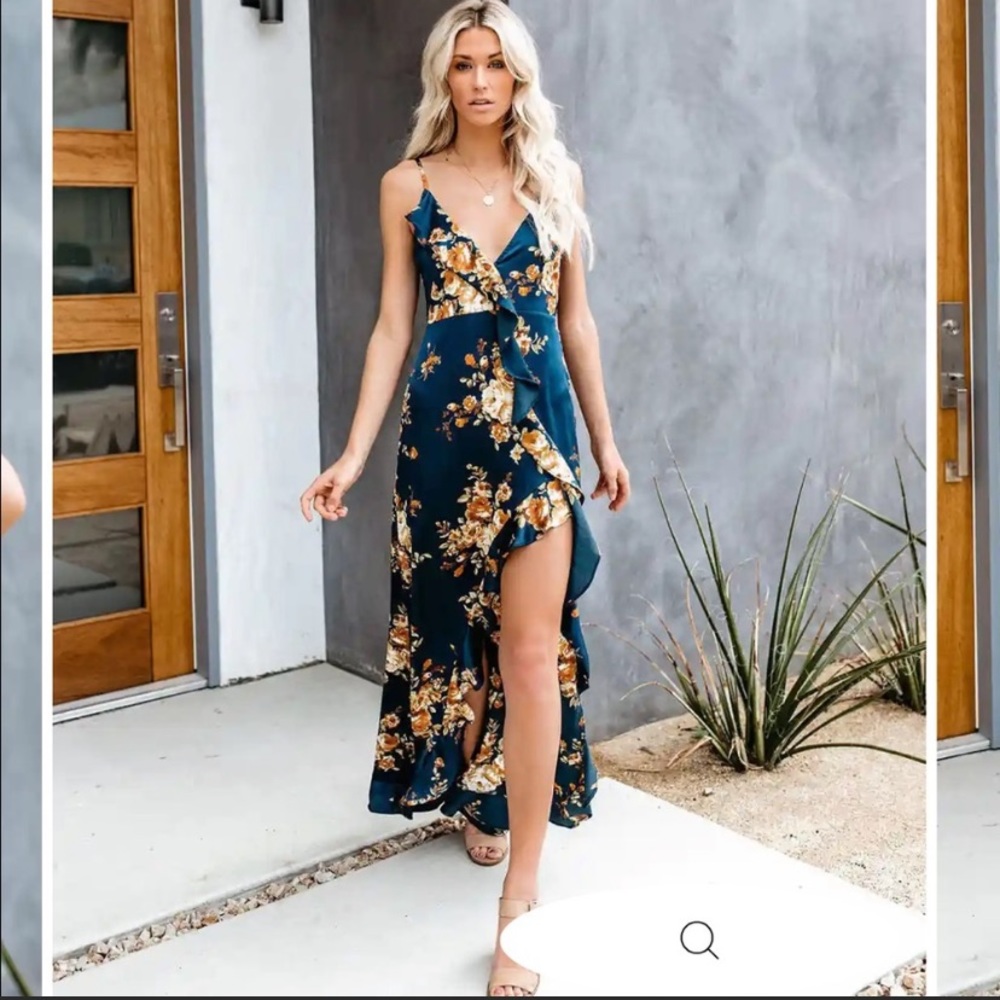 Vici high low floral dress